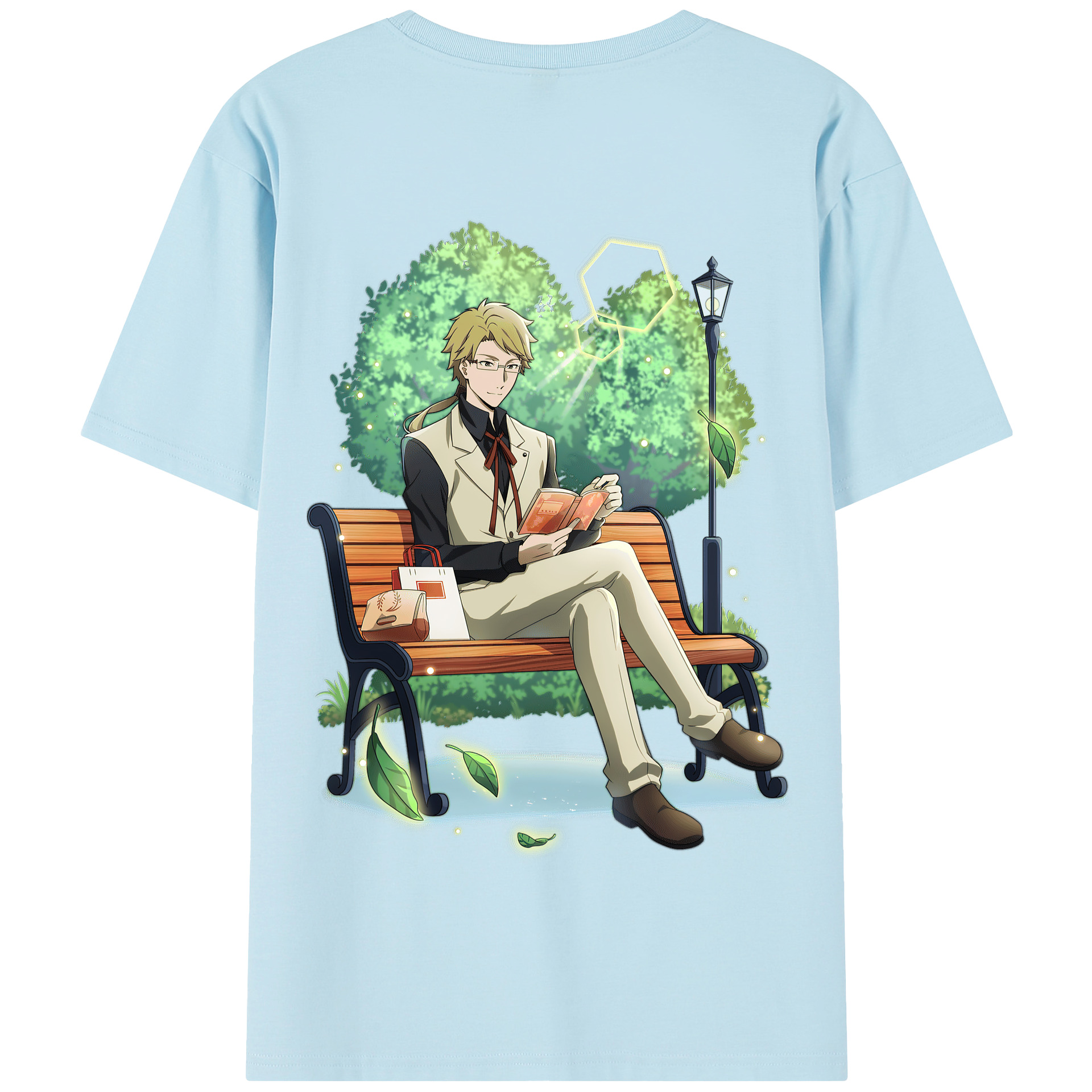 （画像用） 文豪ストレイドッグス Bungo Stray Dogs 綿100％半袖Tシャツ（背面プリント）